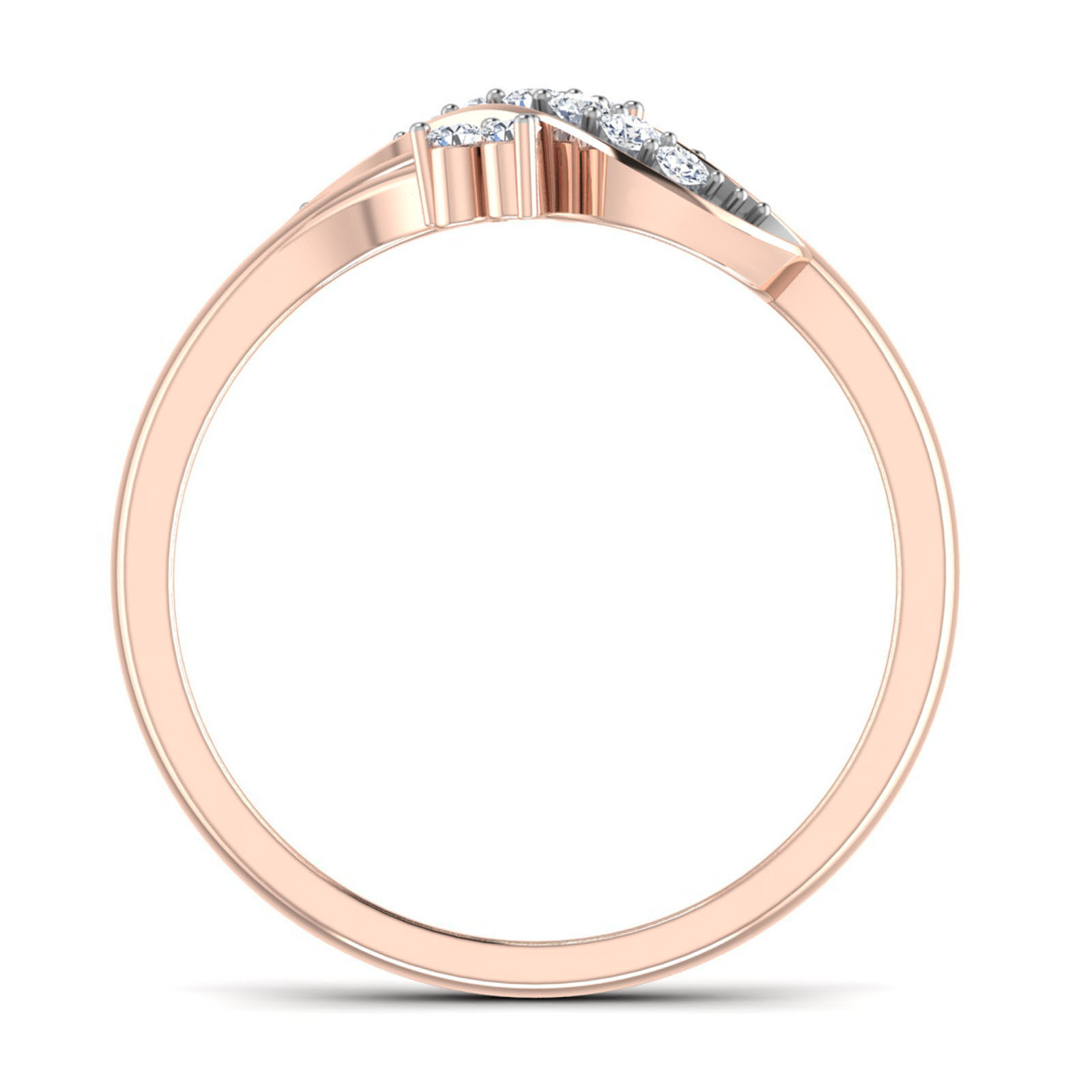 Women Diamond Ring 3dm render details 3D print model_1