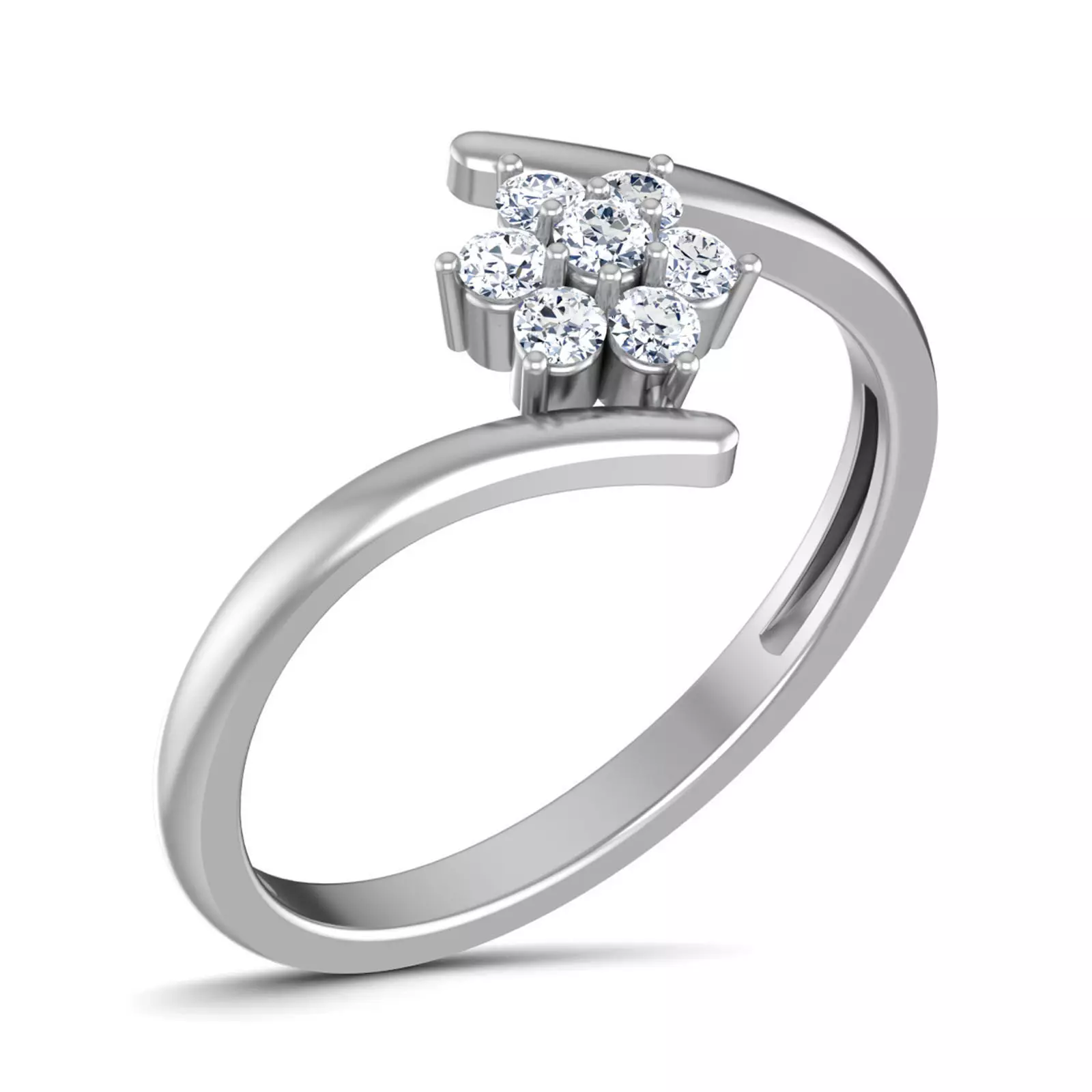 Women Diamond Ring 3dm render details 3D print model