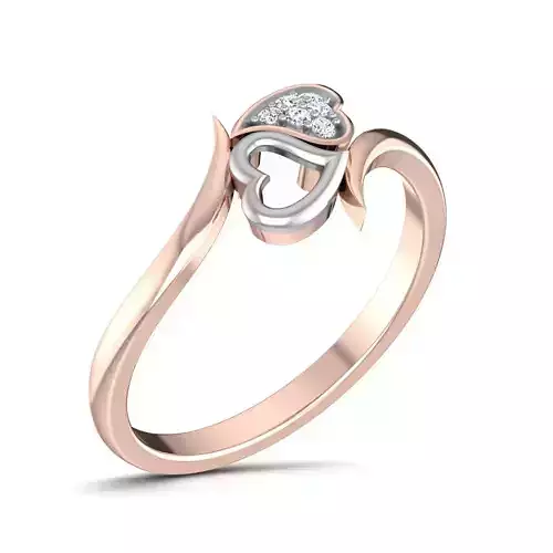 Women Diamond Ring 3dm render details