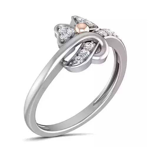 Women Diamond Ring 3dm render details