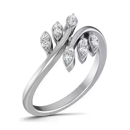 Women Diamond Ring 3dm render details