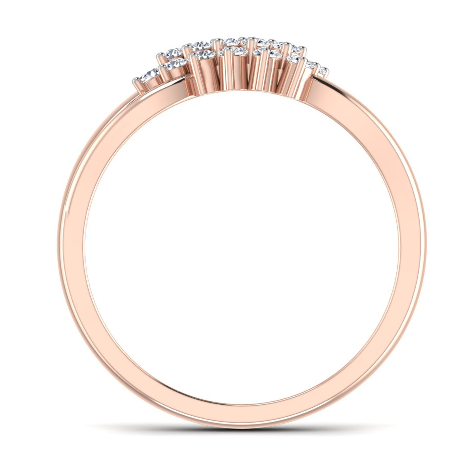 Women Diamond Ring 3dm render details 3D print model_1