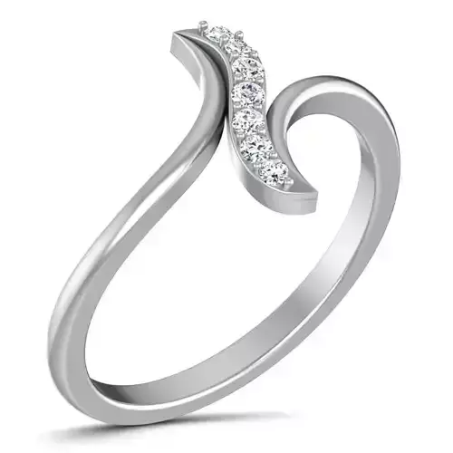 Women Diamond Ring 3dm render details 3D print model