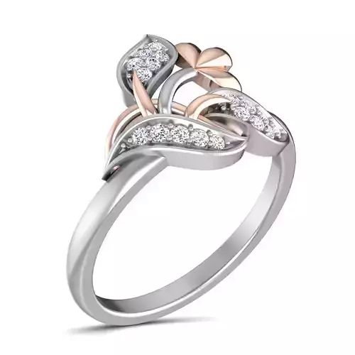 Women Diamond Ring 3dm render details 3D print model