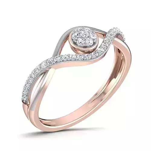 Women Diamond Ring 3dm render details 3D print model