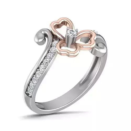 Women Diamond Ring 3dm render details 3D print model