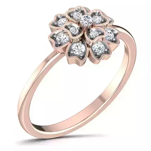 Women Diamond Ring 3dm render details 3D print model