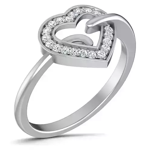 Women Diamond Ring 3dm render details 3D print model