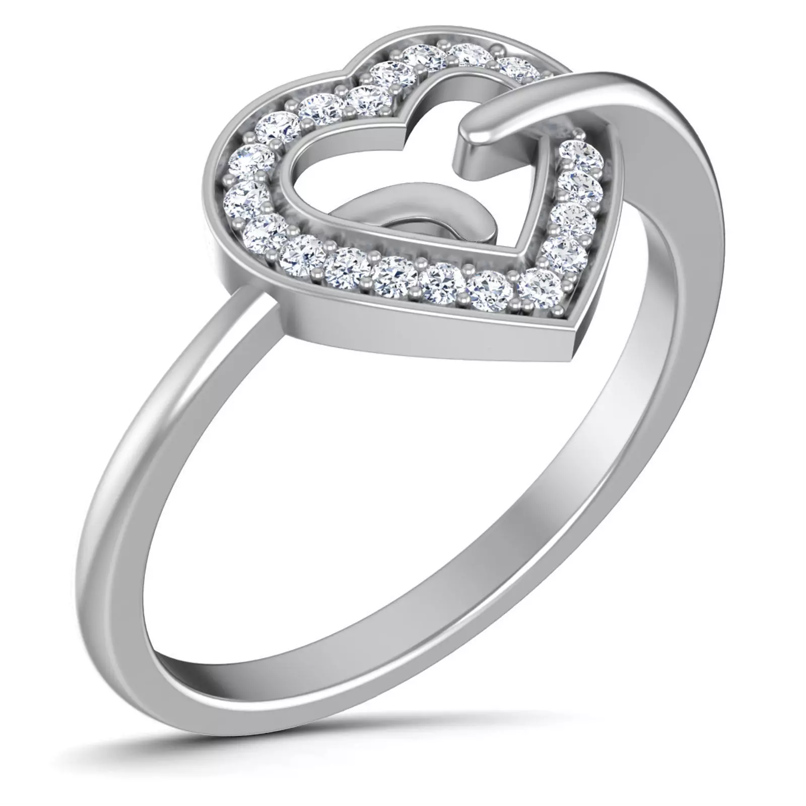Women Diamond Ring 3dm render details 3D print model
