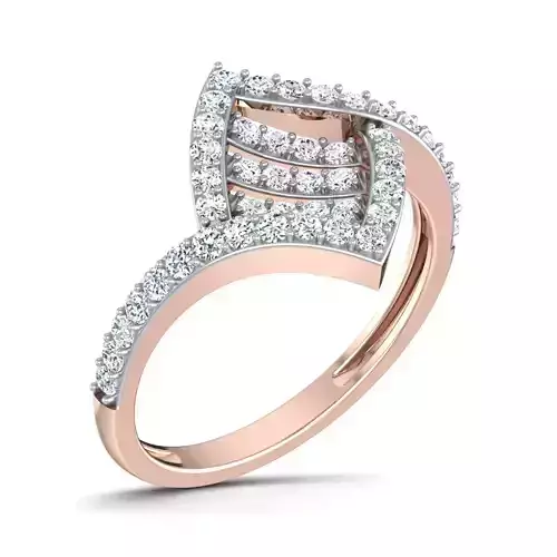 Women Diamond Ring 3dm render details 3D print model
