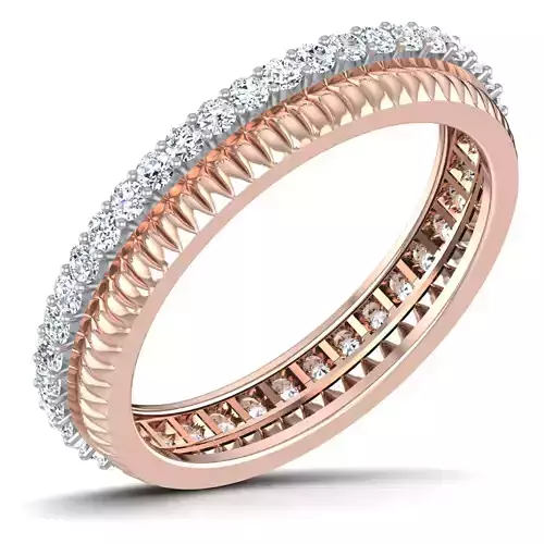 Gents Diamond Ring 3dm render details