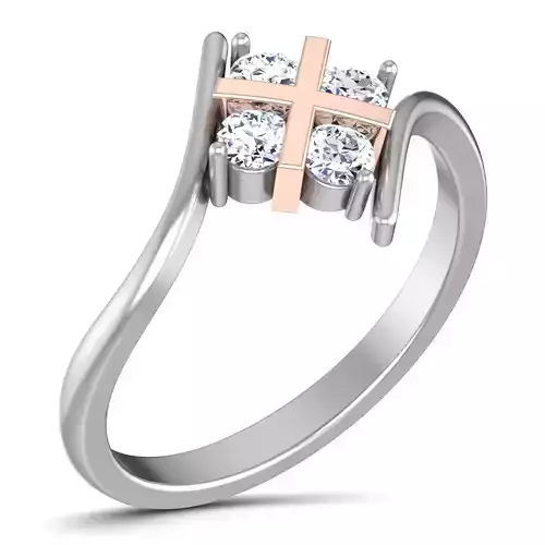Women Diamond Ring 3dm render details 3D print model