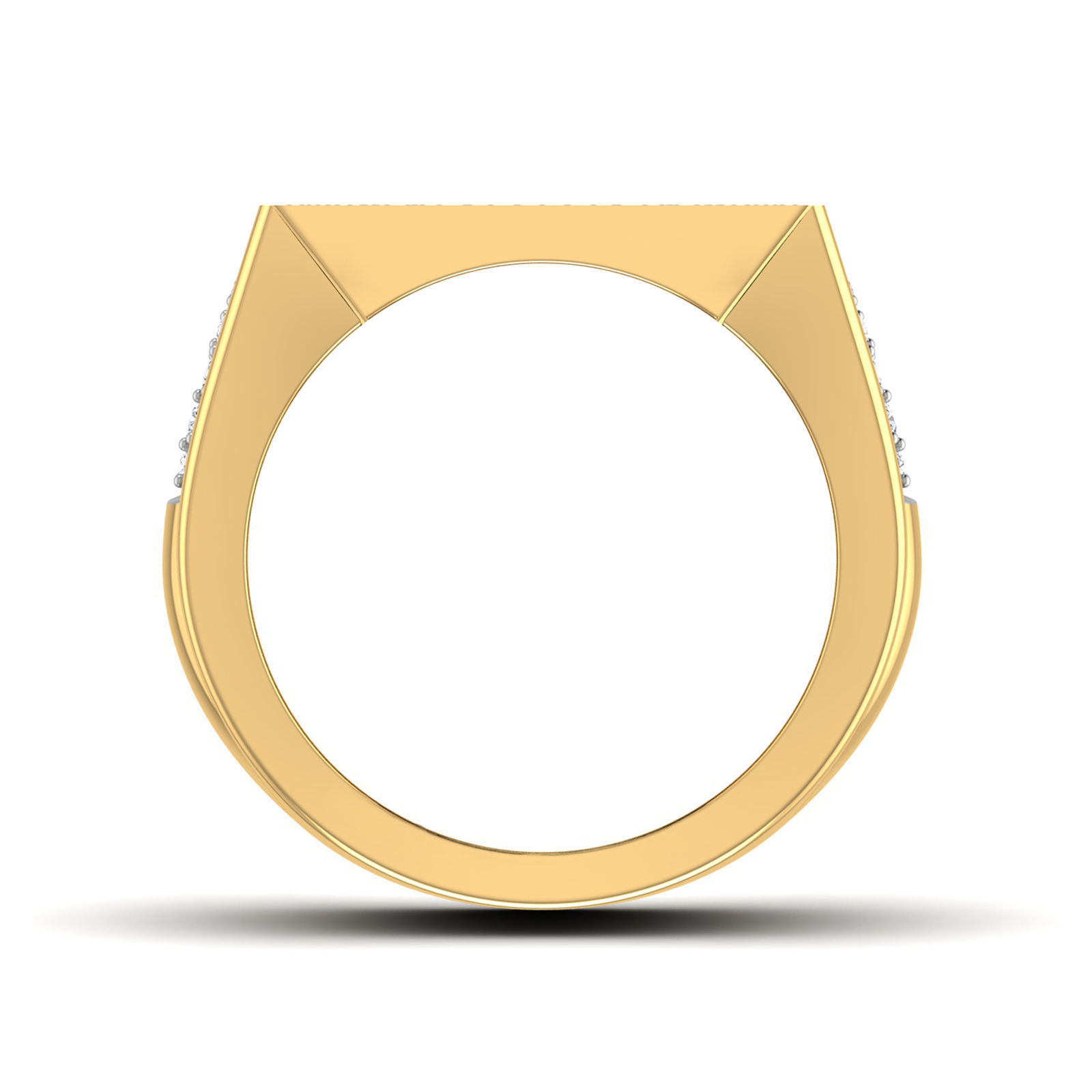 Gents Diamond Ring 3dm render details 3D print model_1