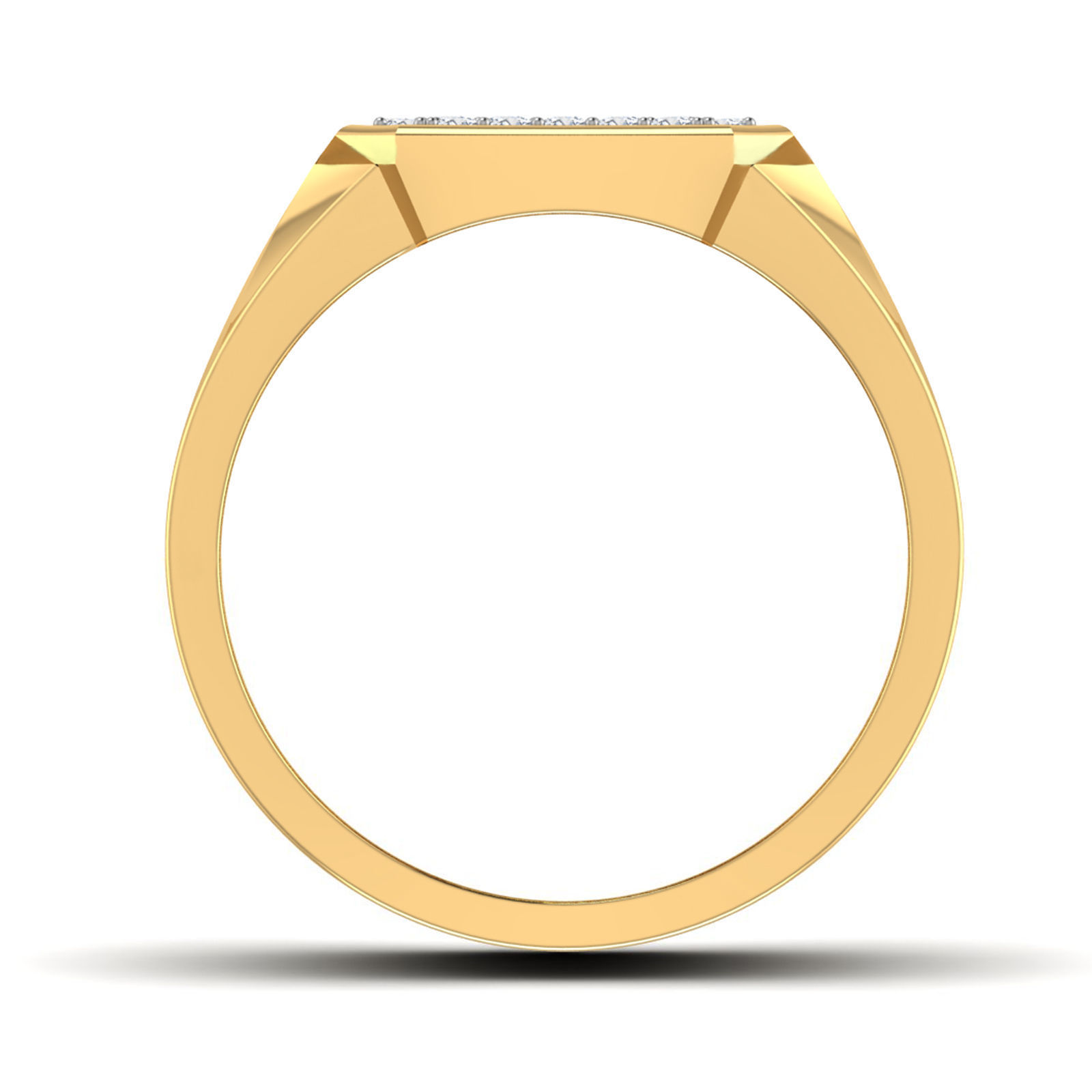 Gents Diamond Ring 3dm render details 3D print model_1