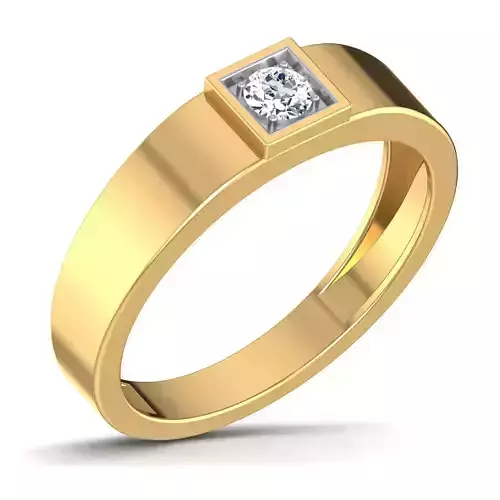 Gents Diamond Ring 3dm render details 3D print model