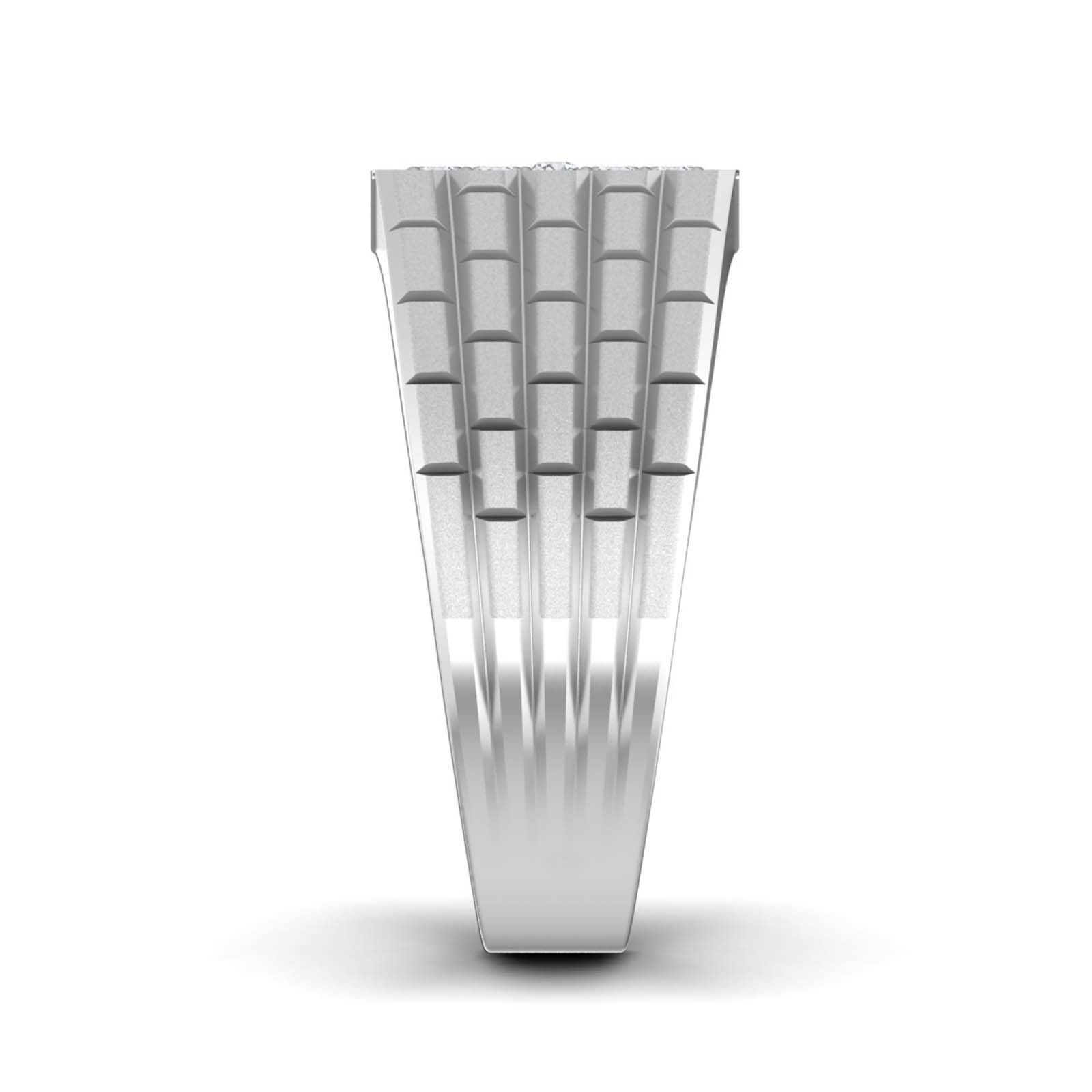 Gents Diamond Ring 3dm render details 3D print model_2