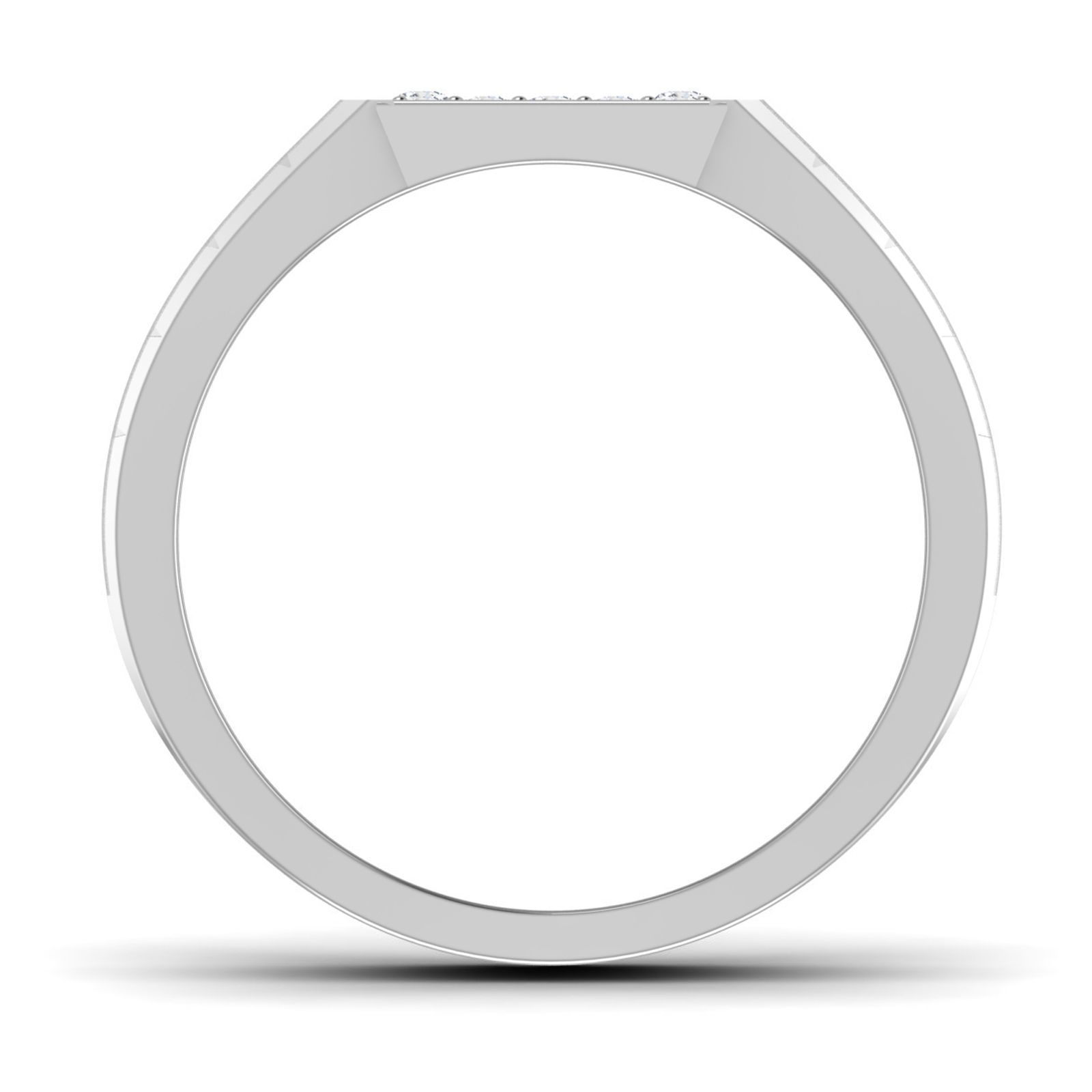 Gents Diamond Ring 3dm render details 3D print model_1