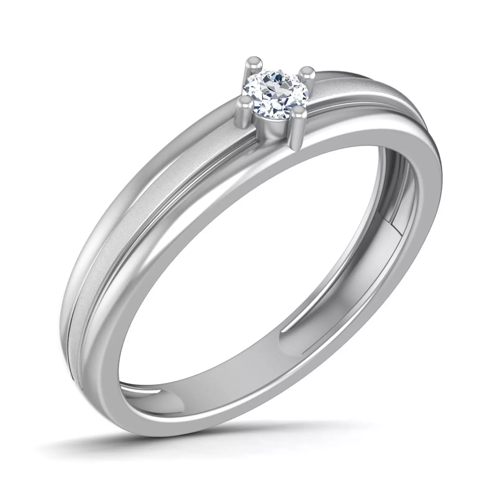 Gents Diamond Ring 3dm render details 3D print model_0