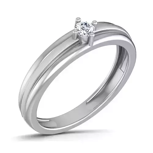 Gents Diamond Ring 3dm render details 3D print model
