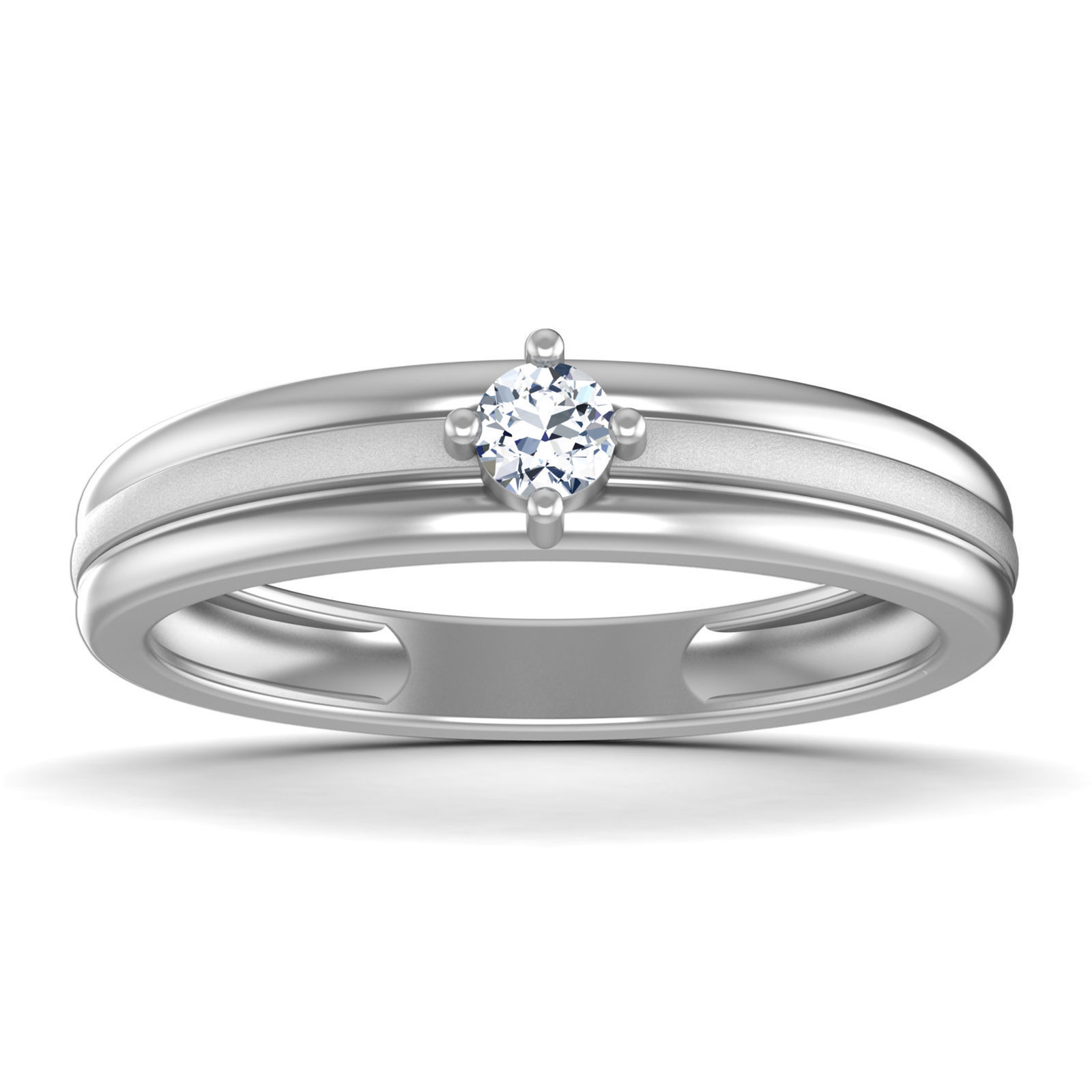 Gents Diamond Ring 3dm render details 3D print model_3