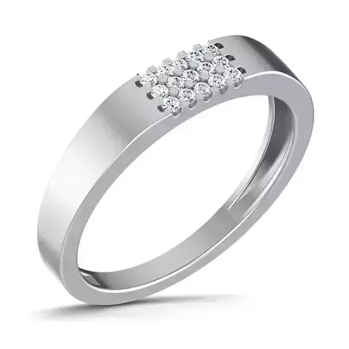 Gents Diamond Ring 3dm render details 3D print model