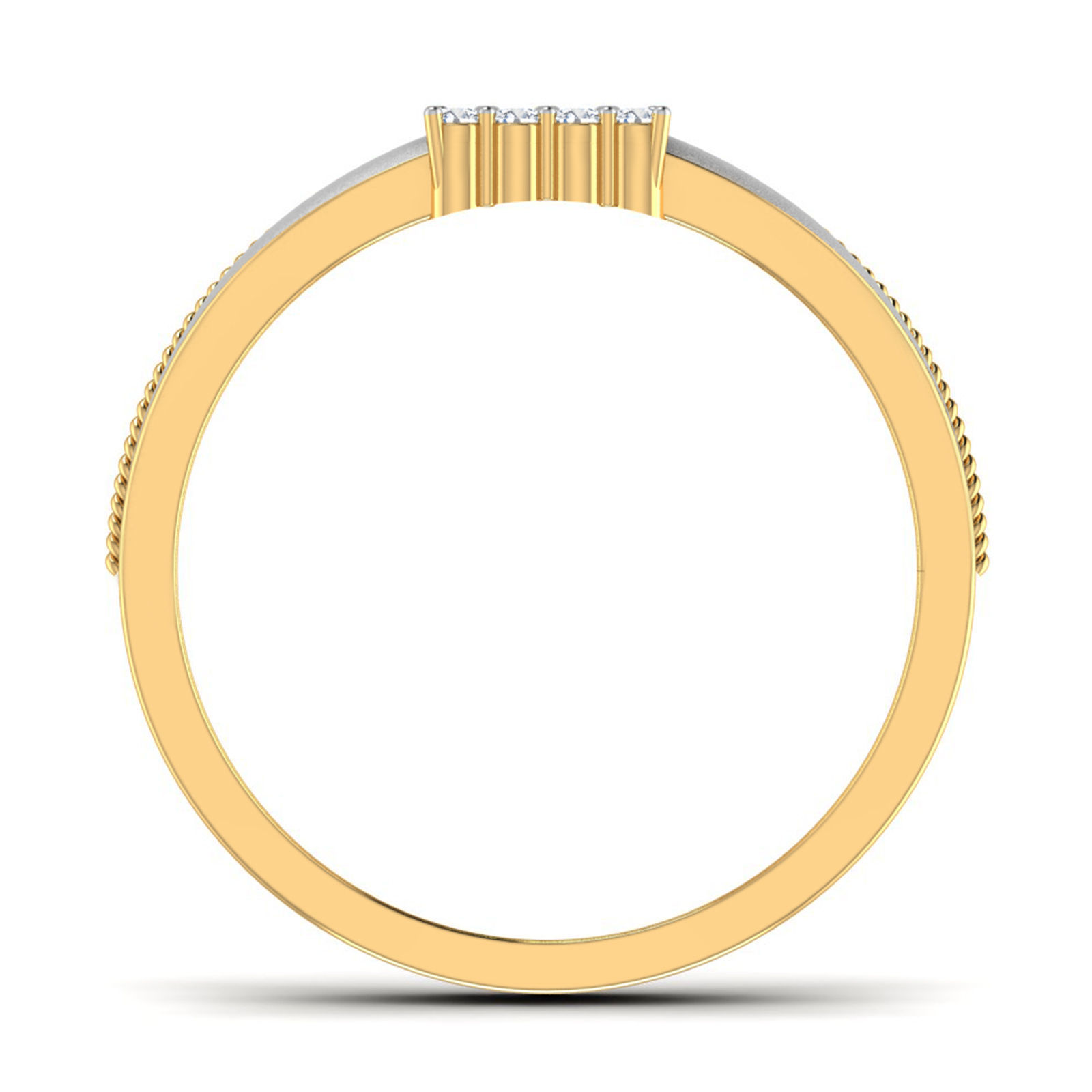 Gents Diamond Ring 3dm render details 3D print model_1