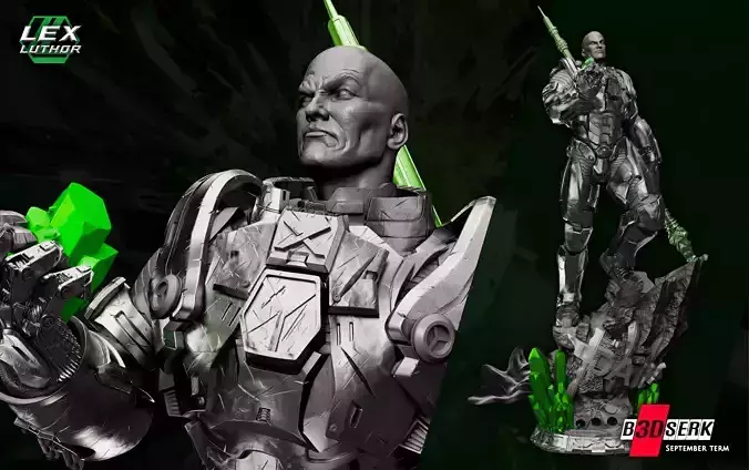 B3DSERK September term 2022 Lex Luthor Sculpture