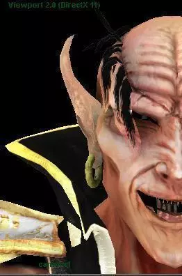 Crowzer face of demon Low-poly 3D model