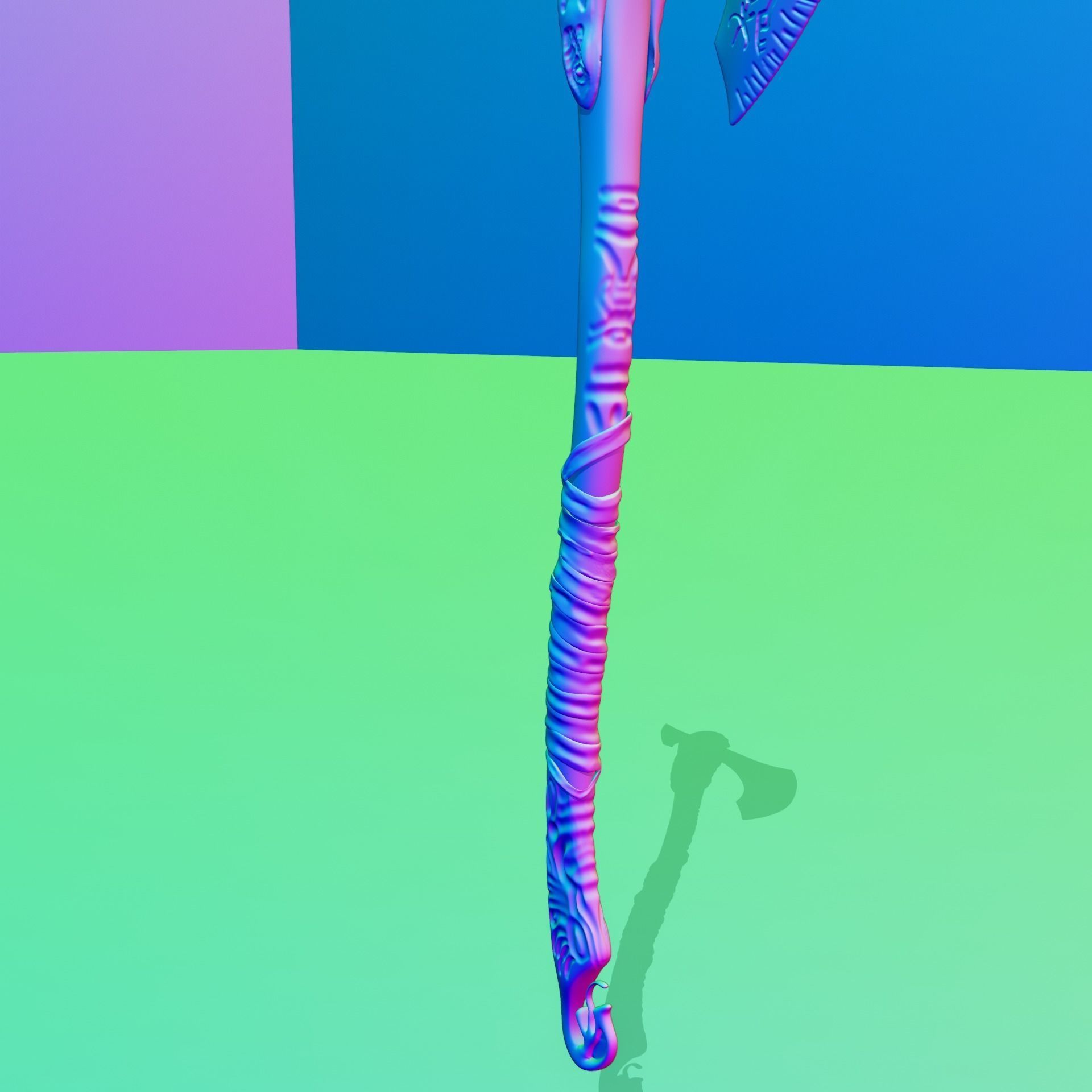 Leviathan Axe Model  Low-poly 3D model_9