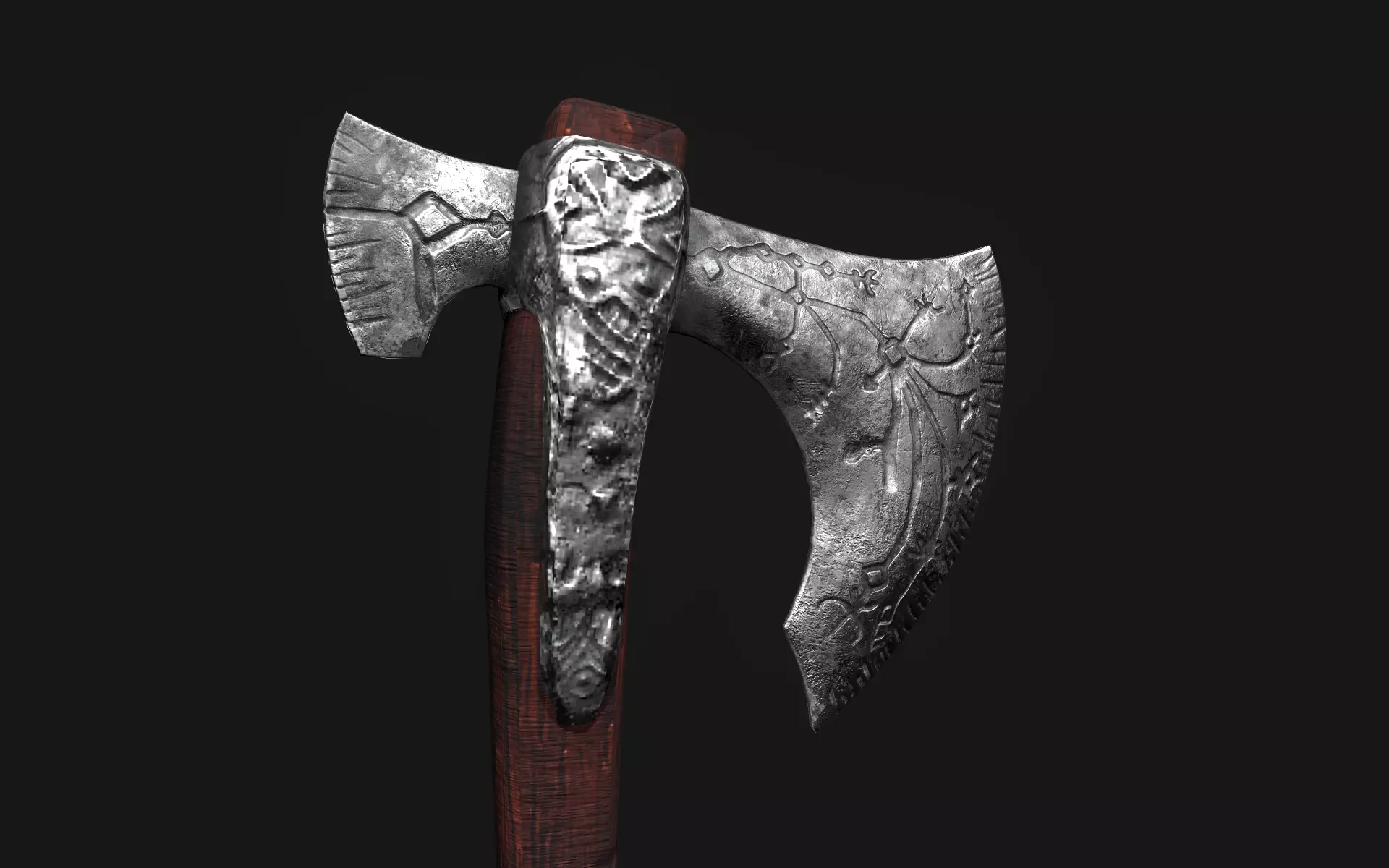 Leviathan Axe Model  Low-poly 3D model_0