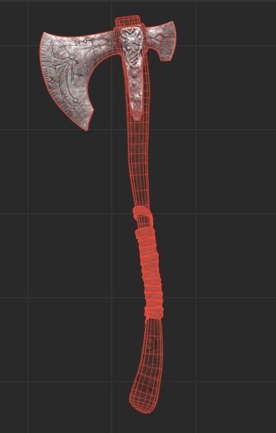 Leviathan Axe Model  Low-poly 3D model_11