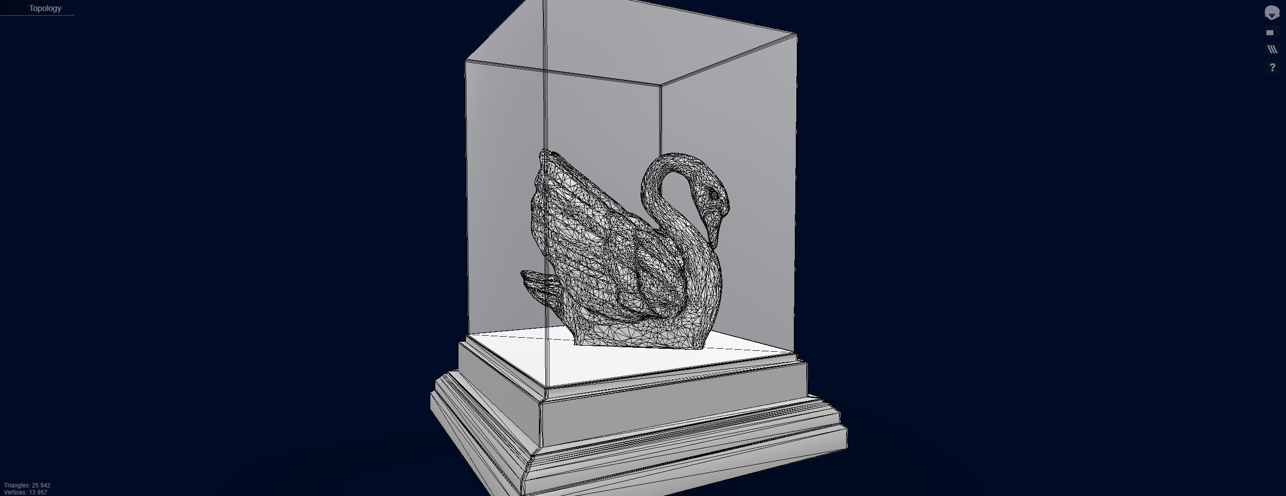 Gold Swan 3D model_14