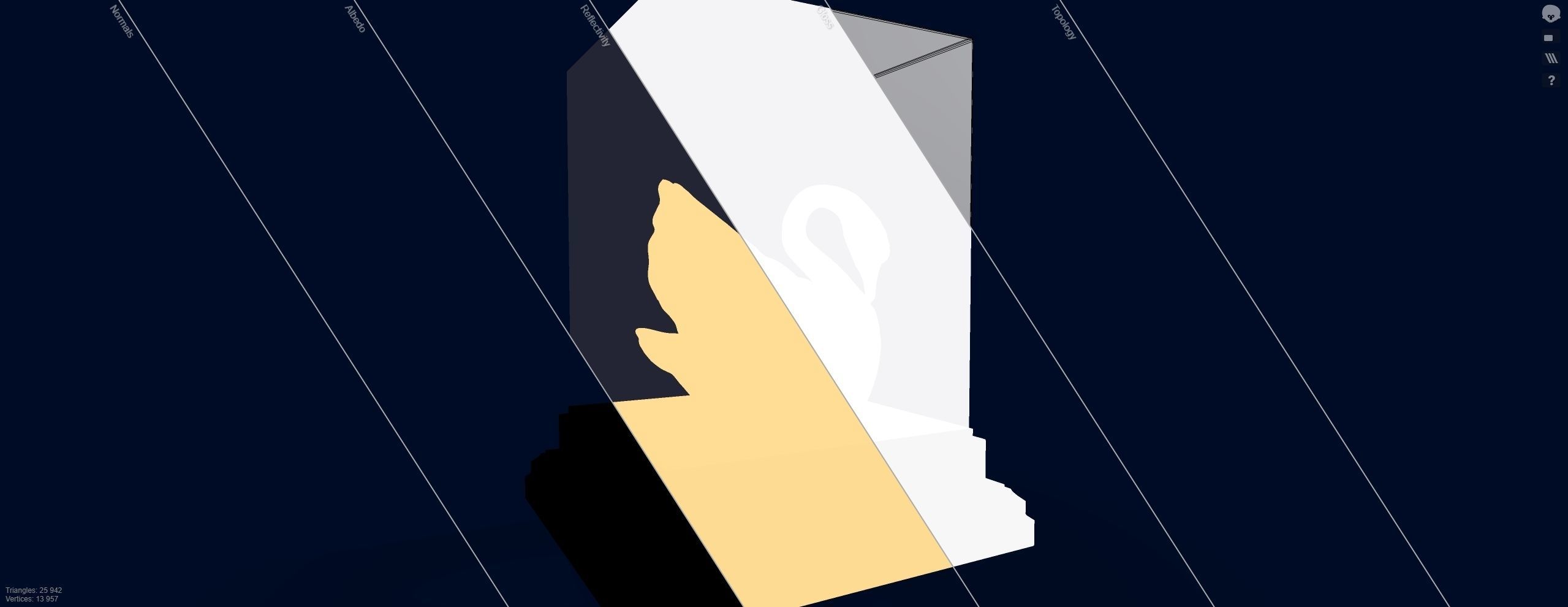 Gold Swan 3D model_15