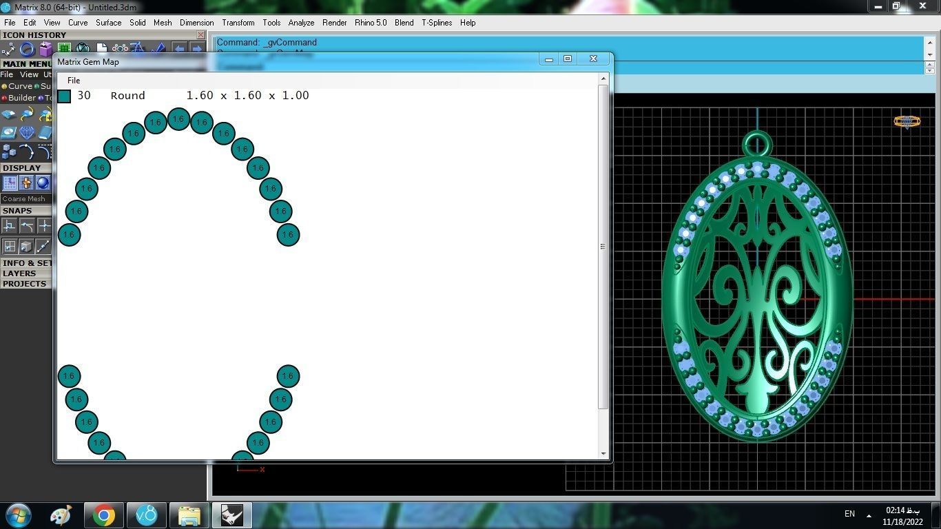 Oval Pendant 3D print model_7