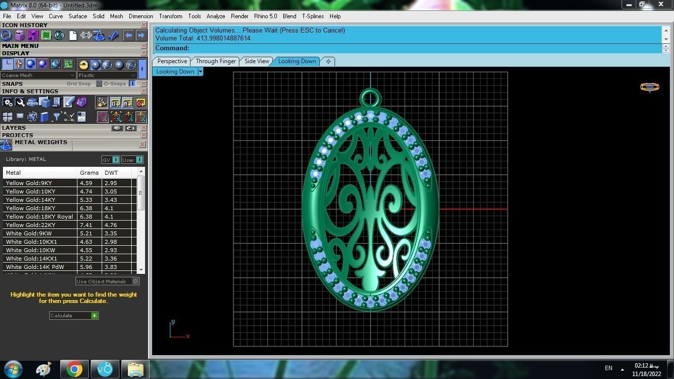 Oval Pendant 3D print model_8