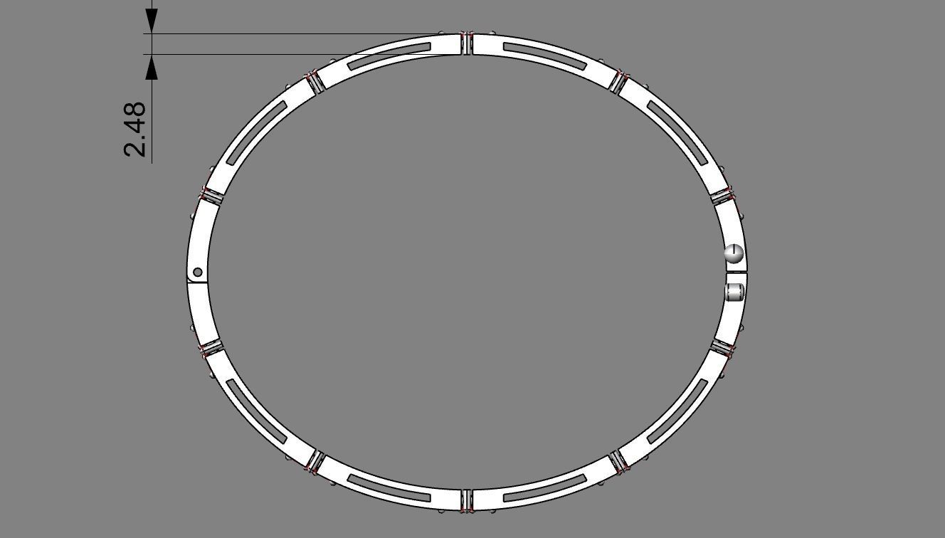 flower bracelet 3D print model_3