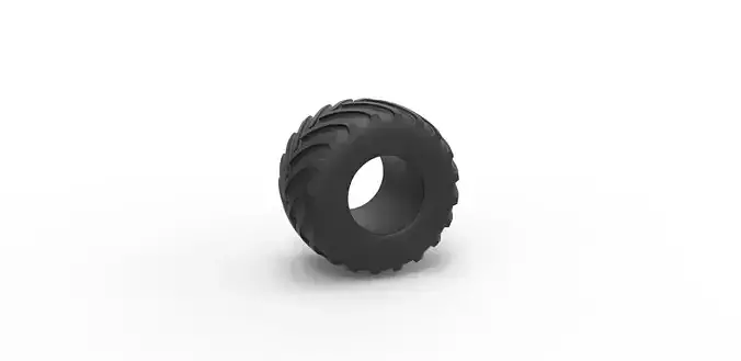 Monster Jam tire 18 Scale 1 to 25
