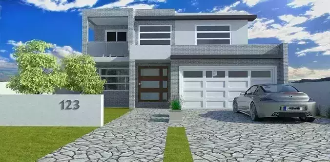 Modern House Design 3D model