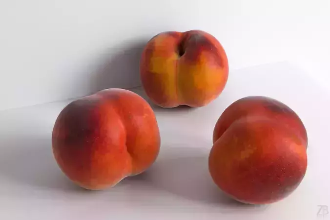 Peach 3D model