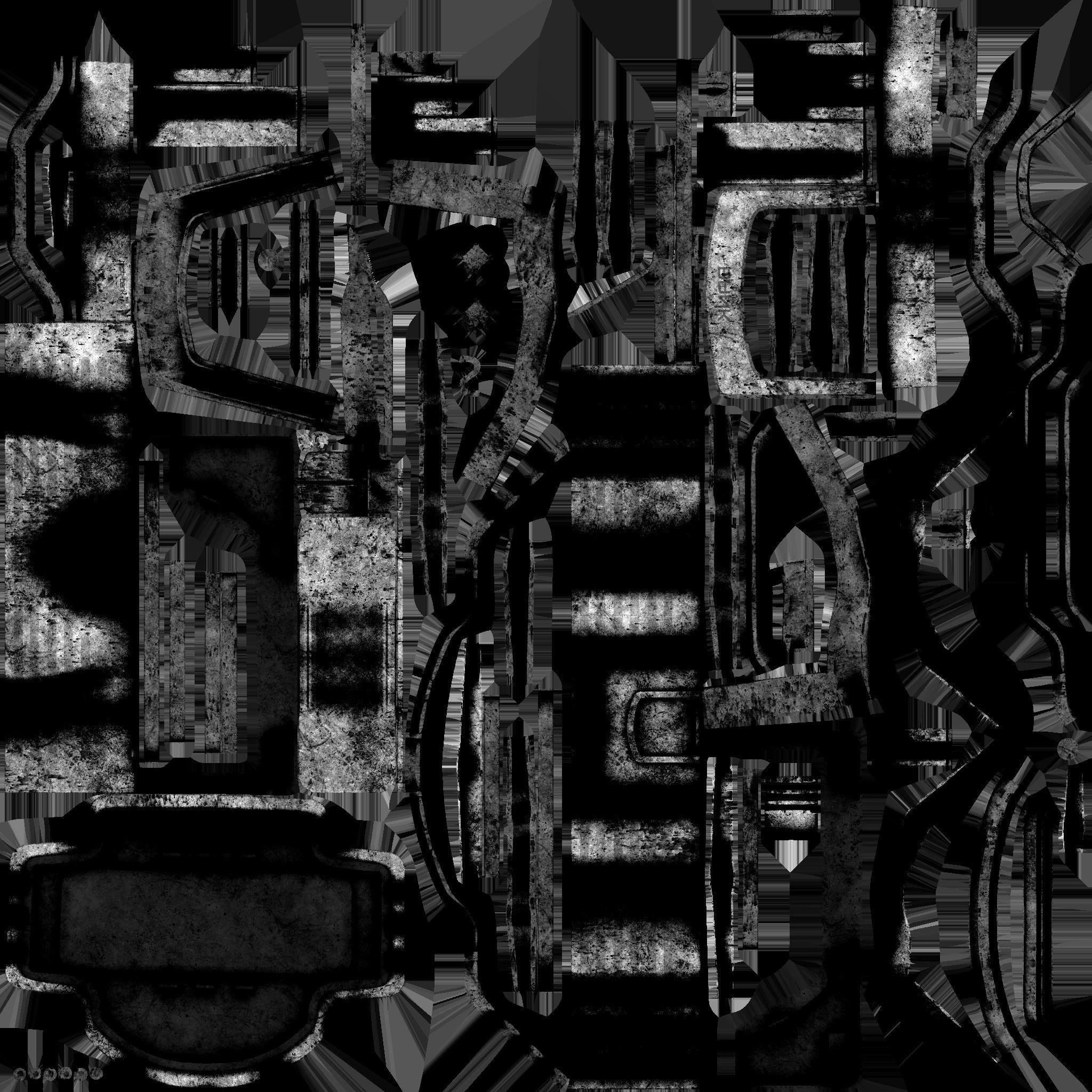 SciFi Bank A10 Abandoned - Sci Fi Exterior Design Low-poly 3D model_25