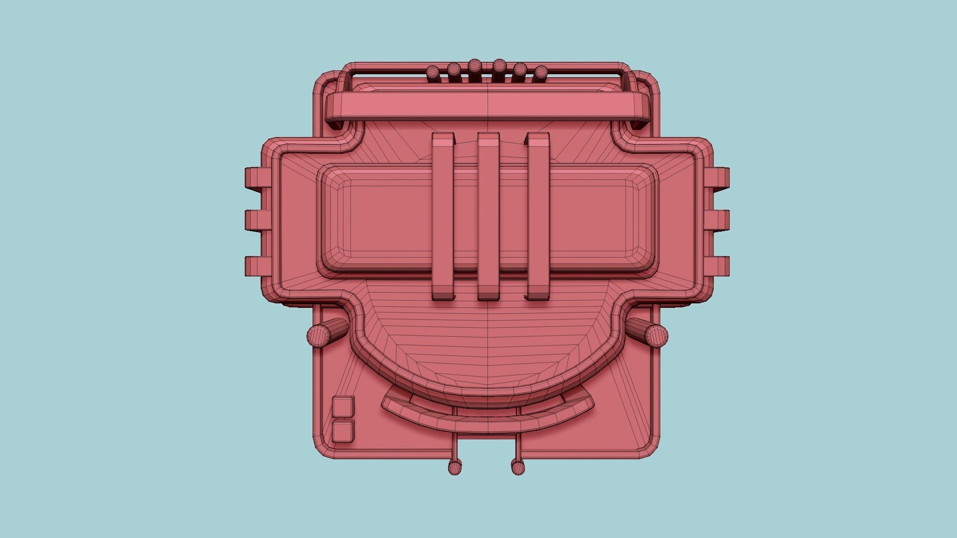 SciFi Bank A10 Abandoned - Sci Fi Exterior Design Low-poly 3D model_17