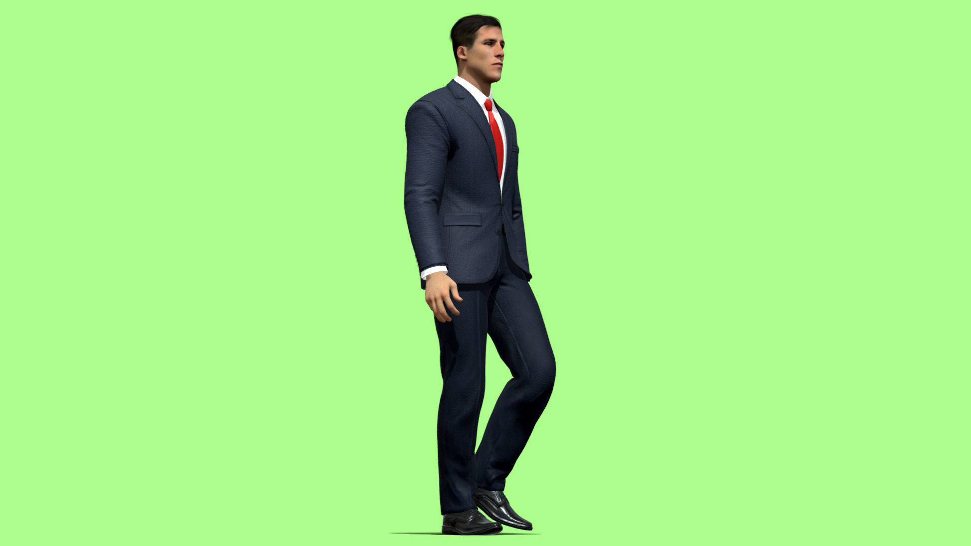 Rigged businessman 3D model_4