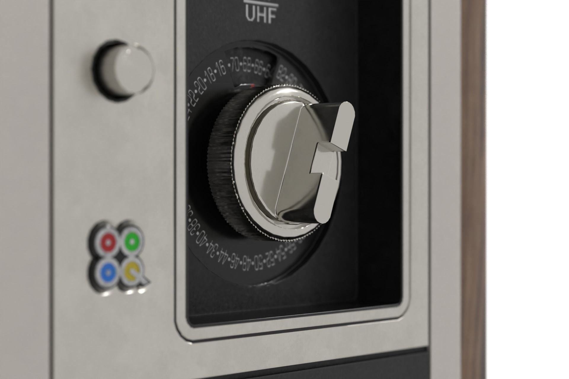 Vintage TV 3D model_4