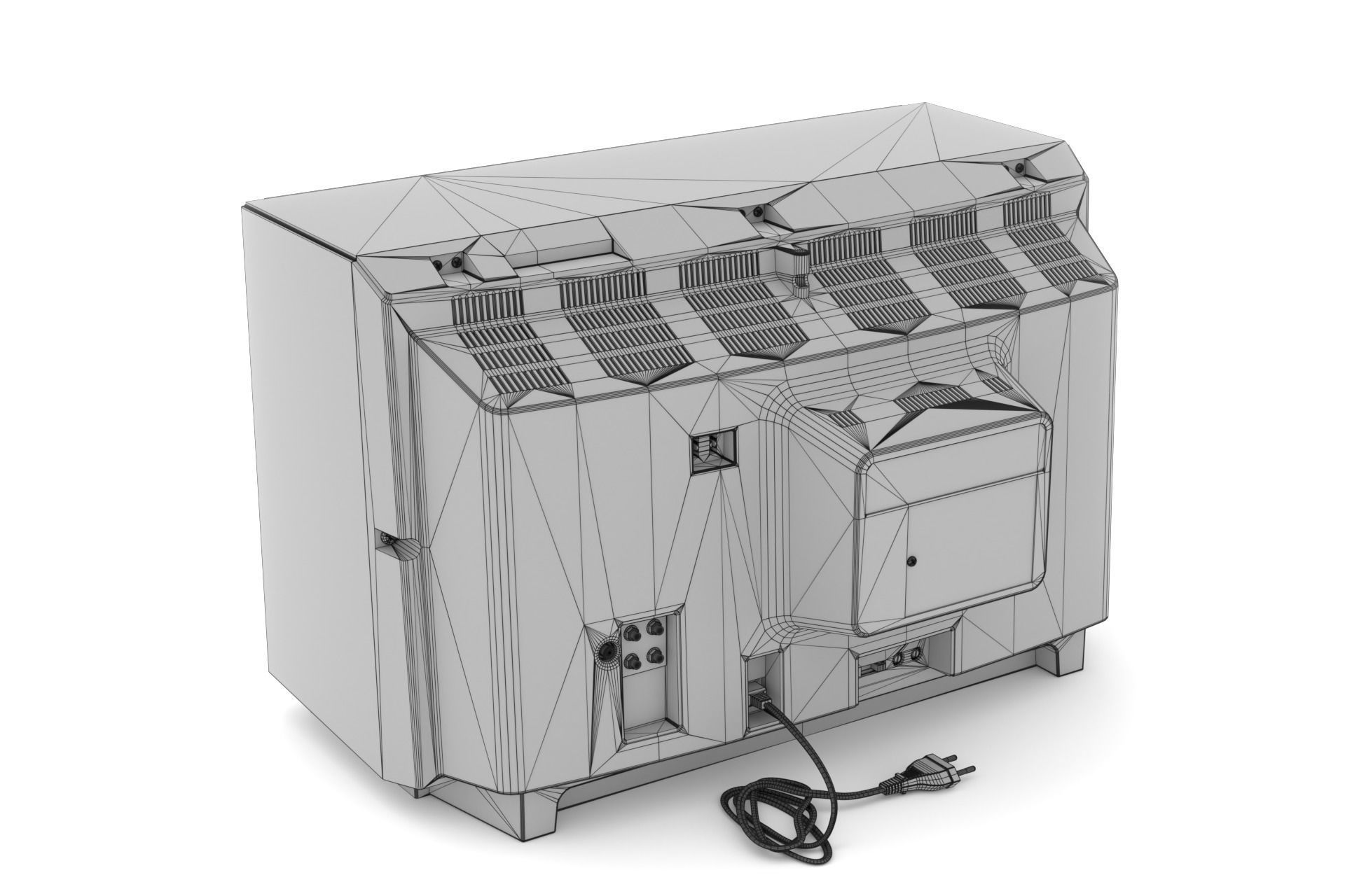 Vintage TV 3D model_18