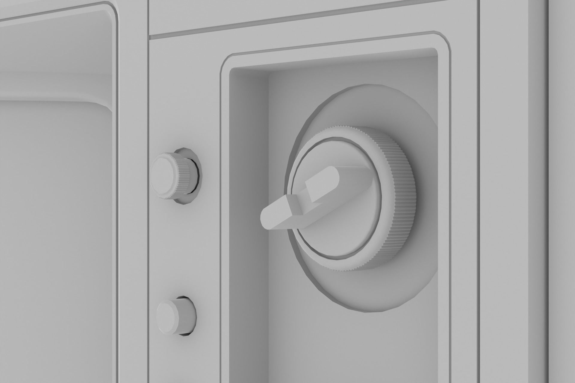 Vintage TV 3D model_11