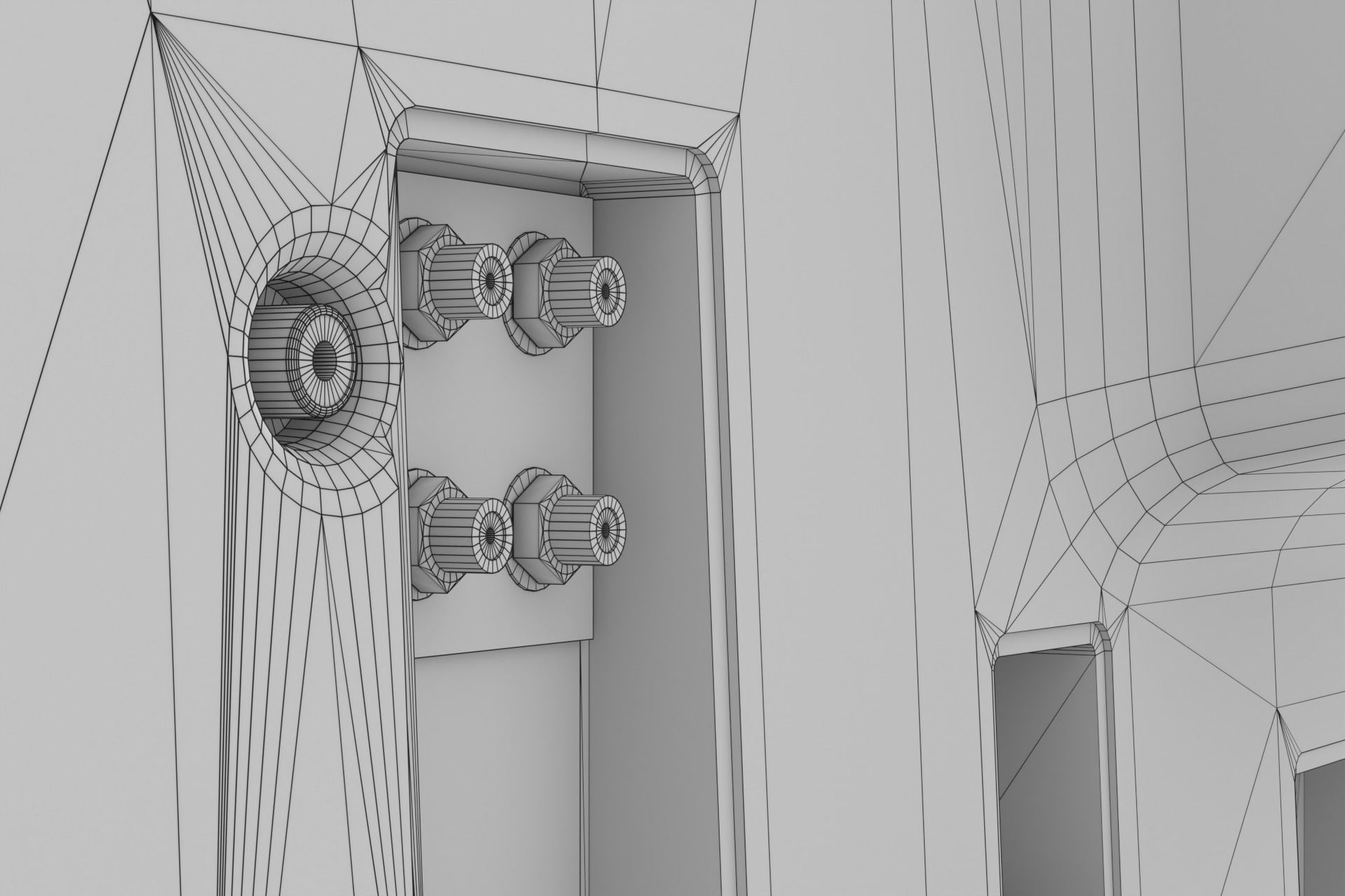 Vintage TV 3D model_21