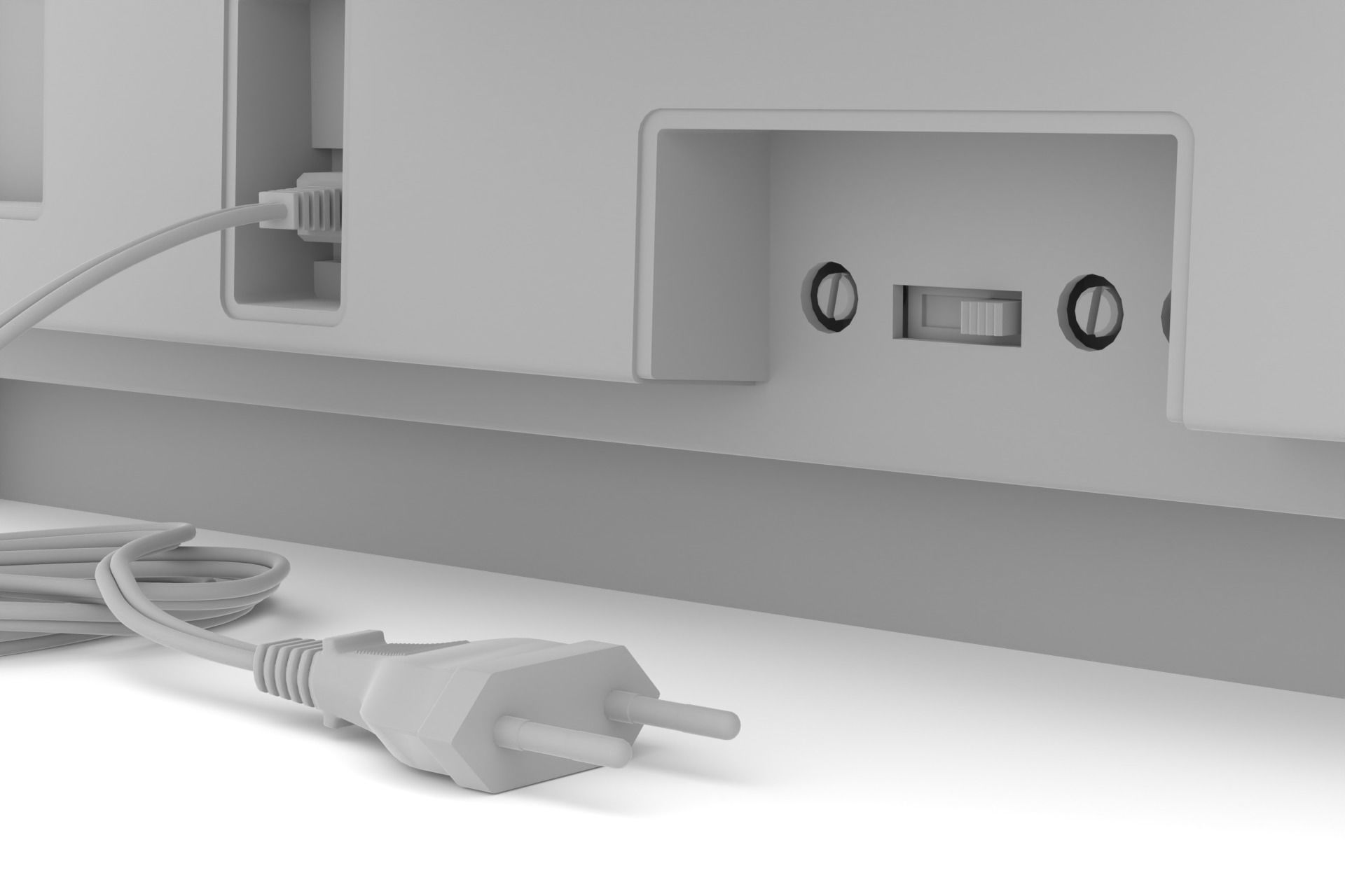 Vintage TV 3D model_16