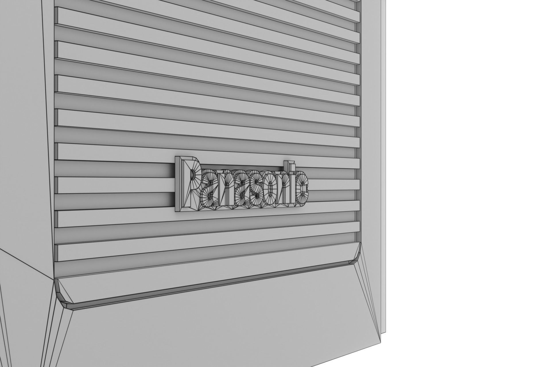 Vintage TV 3D model_20