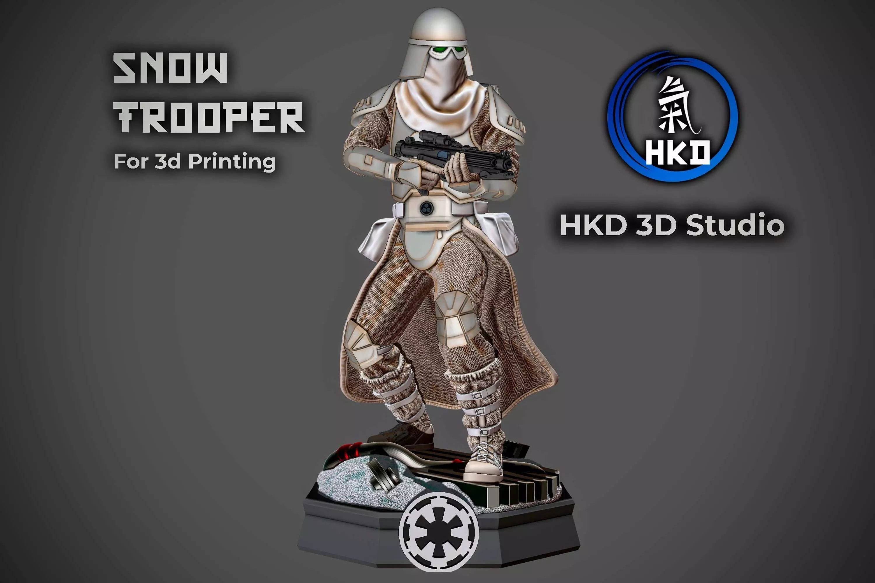 Star wars SnowTrooper Fanart  3D print model_0