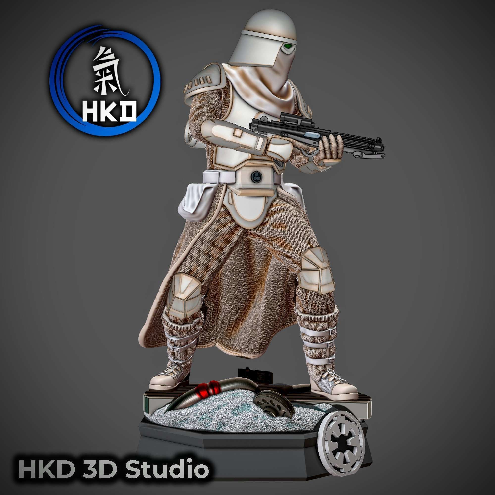 Star wars SnowTrooper Fanart  3D print model_5